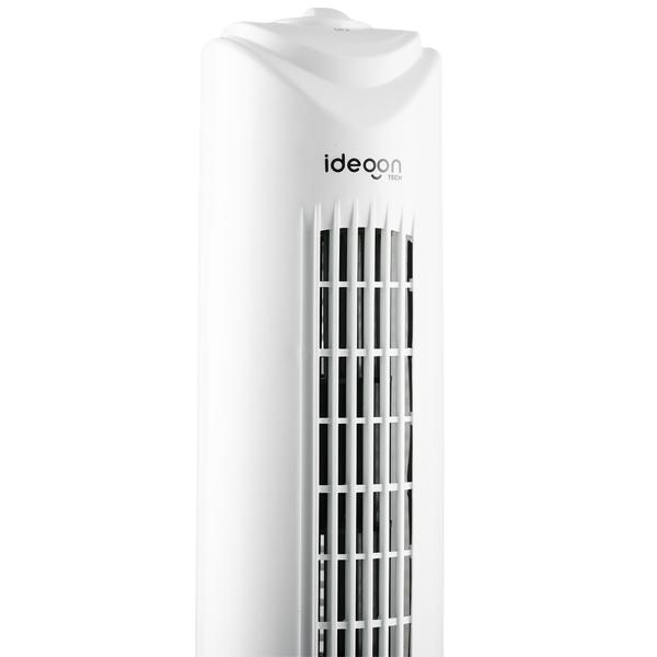 Effective tower fan: 3 speeds & swivel modes, 45 watts, fresh air in the living room, bedroom & office