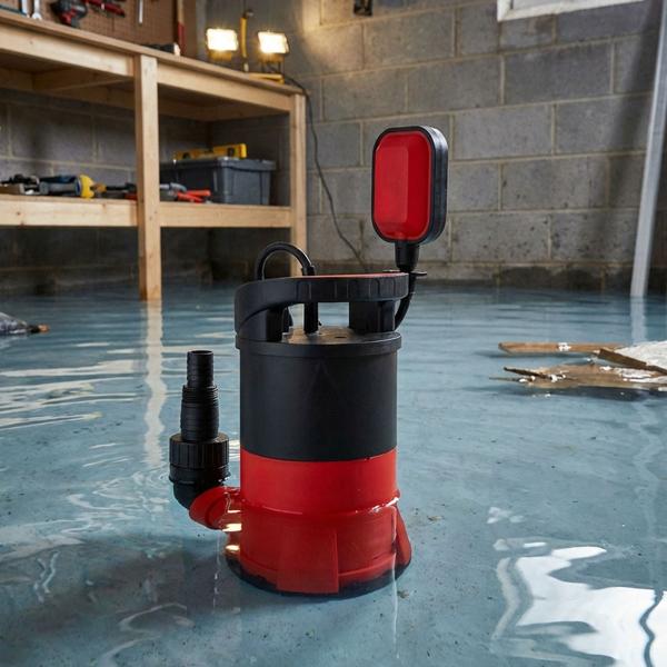 Leistungsstarke Tauchpumpe mit Schwimmerschalter (400W), 7m, ideal für Klar- & Schmutzwasser, robust, zuverlässig