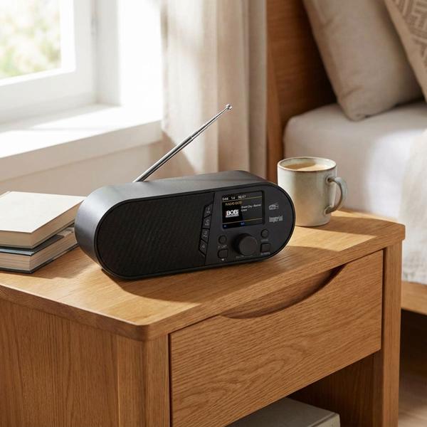 Radio Numérique DAB+/FM - Bluetooth 5.1 & Écran Couleur LCD - Réveil & 14W - Portable sur Secteur/USB - 30 Préréglages DAB+/FM