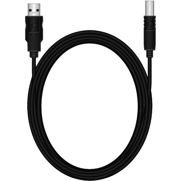 Printer and scanner high-speed connection cable, 2.0 USB-A to USB-B, 3m, black