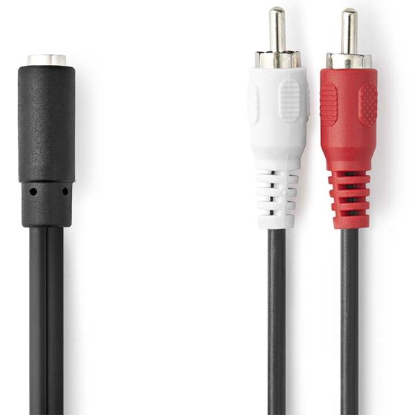 Adattatore cavo audio da presa 3,5 mm a spina RCA, 0,2 m: un convertitore stereo per HiFi e TV - suono compatto e potente