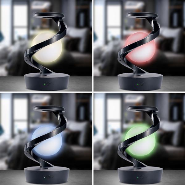 Schwebende RGB Tischlampe mit Handy Ladeport: Faszinierendes Schweben & kabelloses Laden – Ihr futuristisches Design-Highlight