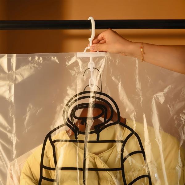 set di 12 sacchetti sottovuoto con ganci per abiti, 67 x 90 cm: un efficiente sacchetto per indumenti e biancheria da letto - per proteggere i vostri tessuti