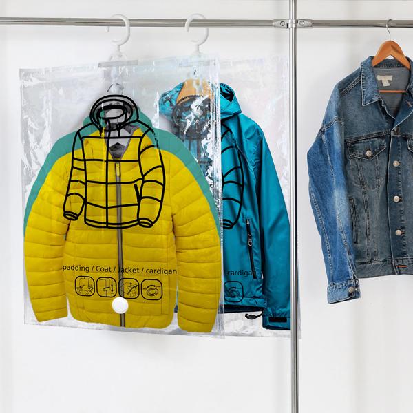 4er-Set Vakuum-Beutel mit Kleiderhaken, 67 x 90 cm: Ein effiziente Kleiderhülle für Bettwäsche & Kleidung - Schützen Sie Ihre Textilien