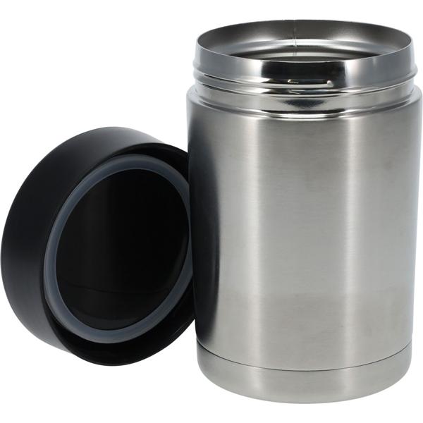 set of 2 double-walled thermal containers 500 ml for hot meals - high-quality stainless steel, leak-proof, ideal for work & school or outings