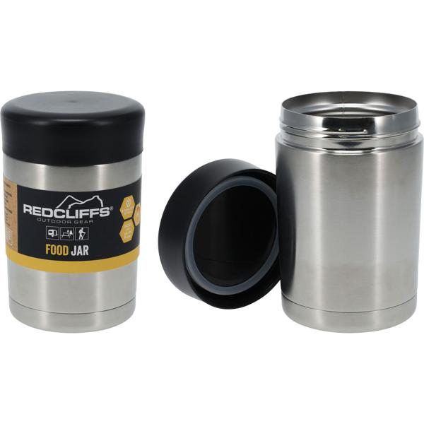set of 2 double-walled thermal containers 500 ml for hot meals - high-quality stainless steel, leak-proof, ideal for work & school or outings