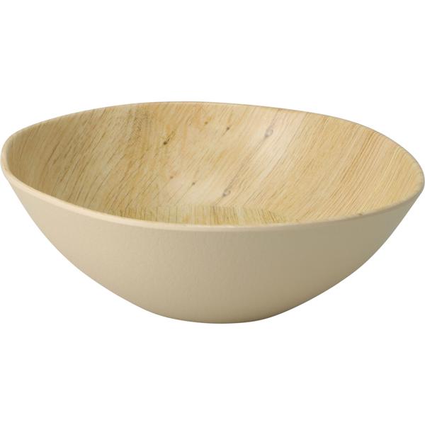 Bruchfeste Melamin-Schale in Holzoptik-Design, 18 x 6 cm - Leichte Schale für Snacks, Obst, Müsli, Salat u.v.m. Ideal für Camping, Picknicks & Alltag