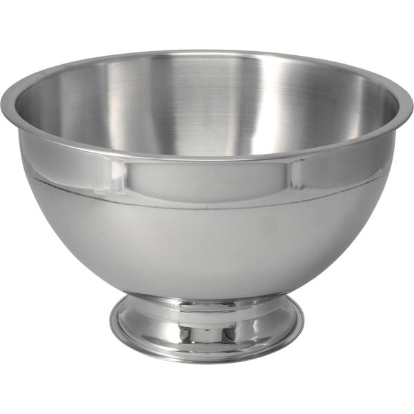 Edelstahl Sektkühler mit Standfuss 30x21cm: Eleganter Flaschenkühler, gross & robust – Ideal für Champagner, Wein & stilvolle Partys