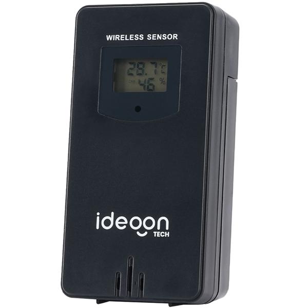 Wi‑Fi wireless weather station with XXL color display – 5‑day weather trend, thermometer/hygrometer, fine dust & UV index, barometer, Tuya app