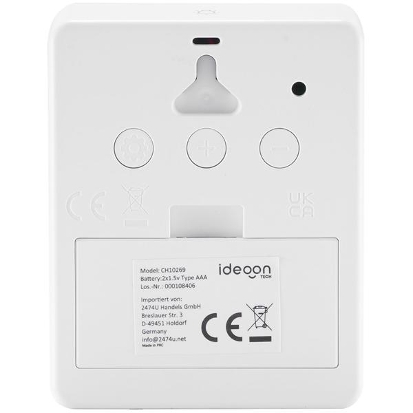 Thermometer und Hygrometer für innen & aussen, inklusive Funk-Aussensensor mit 60m Reichweite - Präzise Messungen für bestes Raumklima