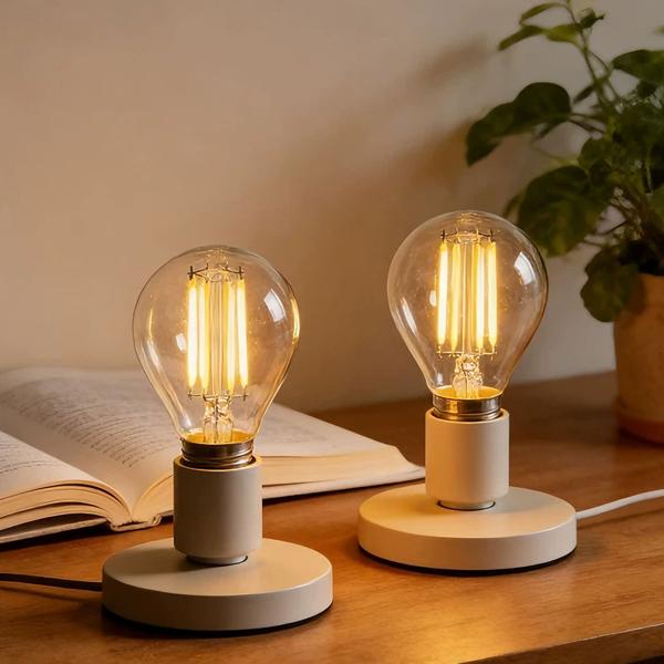 Lampadina LED a filamento G45 E27 4 W 400 lm bianco caldo 2500 K vintage lampadina retrò dimmerabile luce calda forma a globo Edison lampada a goccia