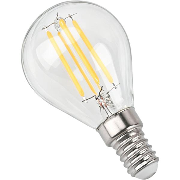 Set di 3 lampadine LED a filamento G45 E14 4 W 400 lm bianco caldo 2500 K lampadina vintage lampada retrò dimmerabile luce calda forma a globo Edison lampada a goccia