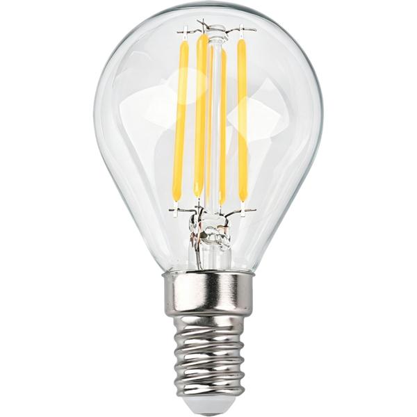 Set di 3 lampadine LED a filamento G45 E14 4 W 400 lm bianco caldo 2500 K lampadina vintage lampada retrò dimmerabile luce calda forma a globo Edison lampada a goccia