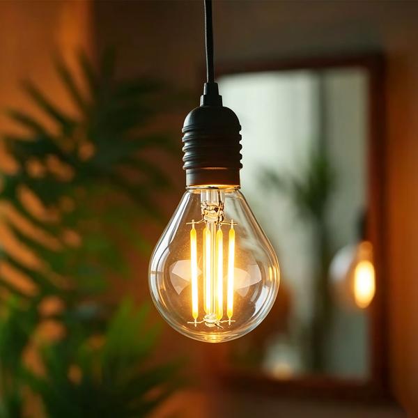 Set di 3 lampadine LED a filamento G45 E14 4 W 400 lm bianco caldo 2500 K lampadina vintage lampada retrò dimmerabile luce calda forma a globo Edison lampada a goccia