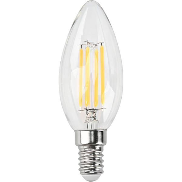 Lampada a candela LED a filamento C35 E14 4 W 400 lm bianco caldo 2500 K lampadina vintage lampada retrò luce calda forma candela