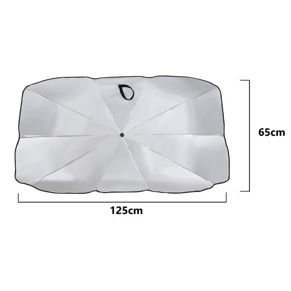 set di 2 parabrezza termoisolanti 125x65cm: protezione UV50+ - mantiene l‘auto fresca
