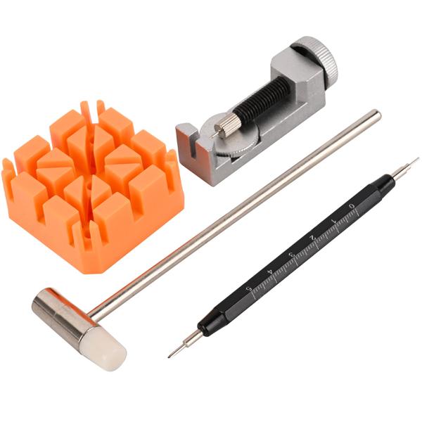 Professional watch strap repair set, 26-piece: strap shortener & strap changing tool - A professional set for watch care at home