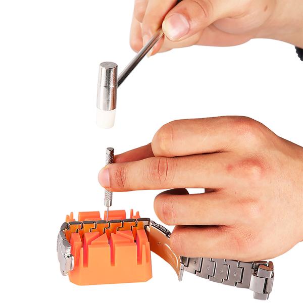 Professional watch strap repair set, 26-piece: strap shortener & strap changing tool - A professional set for watch care at home
