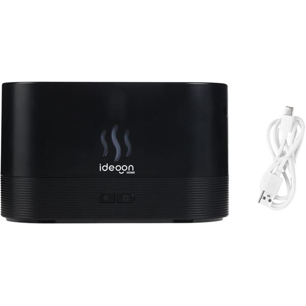 Elegante diffusore di aromi con effetto fiamma – Umidificatore a ultrasuoni ultra silenzioso, USB, arresto automatico, autonomia 10 h per camera da letto e ufficio