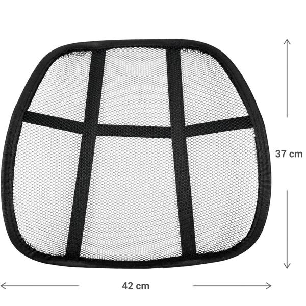 Lot de 2 supports lombaires ergonomiques en maille pour s‘asseoir confortablement au poste de travail, en télétravail, en voiture, au bureau et plus encore