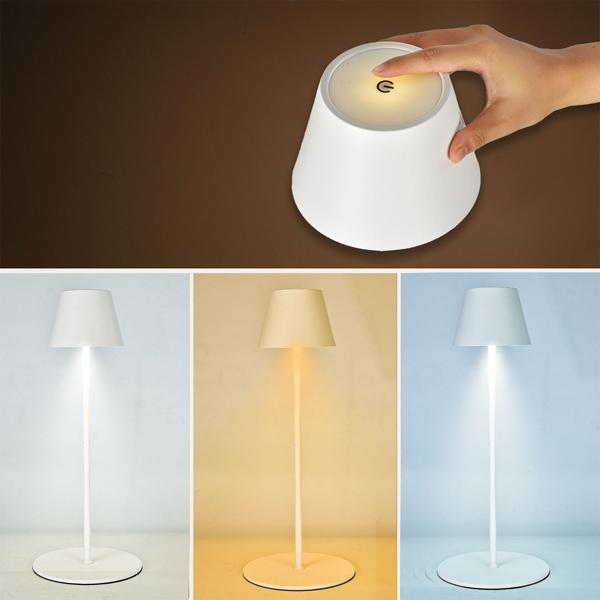 set di 2 Moderne lampade da terra LED regolabili in altezza, dimmerabili, bianche, 50 /90/130 cm - un‘elegante luce d‘atmosfera per soggiorno, camera da letto e ufficio