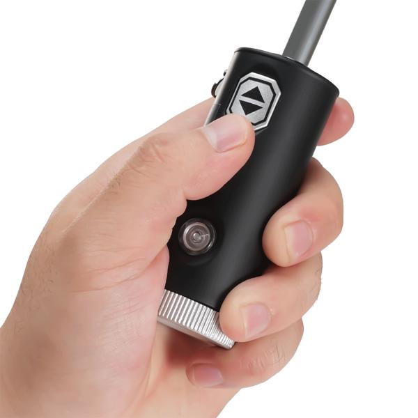 set di 2 ombrelli pieghevoli con torcia LED, Ø105 cm, nero: un compagno perfetto per tutte le stagioni in caso di buio e pioggia