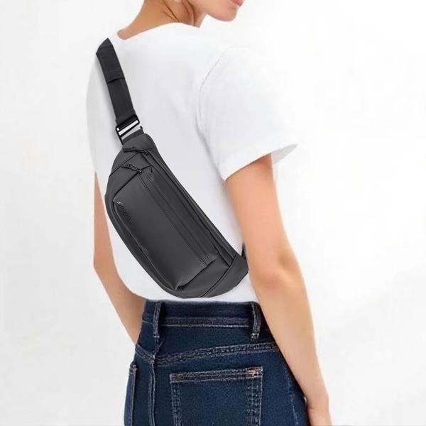 Sac banane ultraléger avec poche à eau 1 l – idéal pour randonnée, course à pied, vélo, sport et plein air