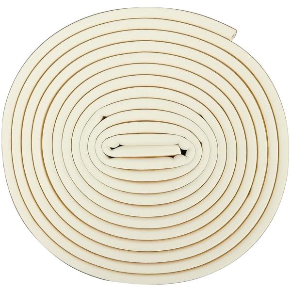 Strisce di esclusione delle correnti d‘aria D-Profile bianche, set di 4 (3 m x 9x4 mm): Autoadesivi, resistenti e a risparmio energetico - Perfetti contro freddo, rumore e polvere!