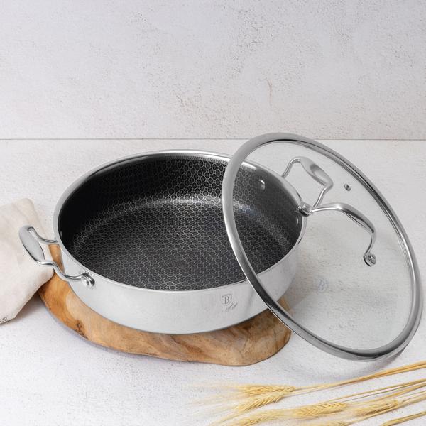 Set di pentole Premium, 8 pezzi - set di pentole eleganti e robuste per l‘uso quotidiano, pentole e padelle di alta qualità per un uso professionale in qualsiasi cucina