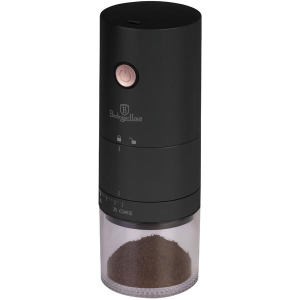 Professionelle Kaffeemühle elektrisch mit Akku, Keramikmahlwerk & 38 präzise Mahlgrade für perfekten Kaffee in Barista Qualität