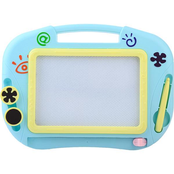 Magnetische Zaubertafel 32x23 cm – Wiederbeschreibbare Maltafel mit Magnetstift & 2 Stempeln, kreative Frühförderung und Reisespiel für Kinder