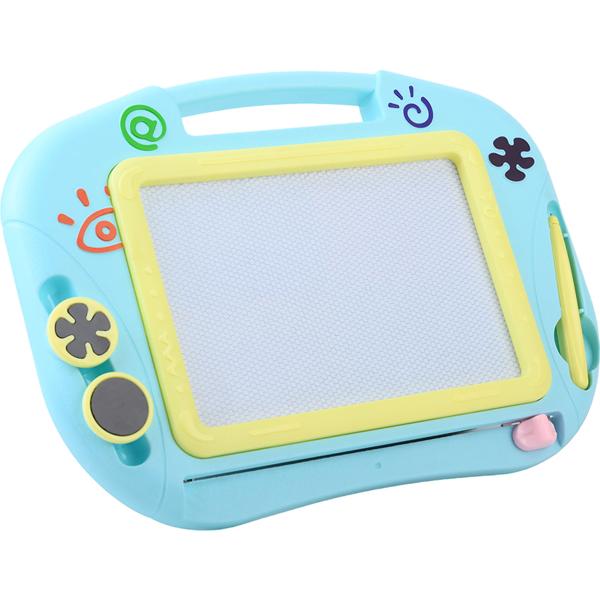 Magnetische Zaubertafel 32x23 cm – Wiederbeschreibbare Maltafel mit Magnetstift & 2 Stempeln, kreative Frühförderung und Reisespiel für Kinder