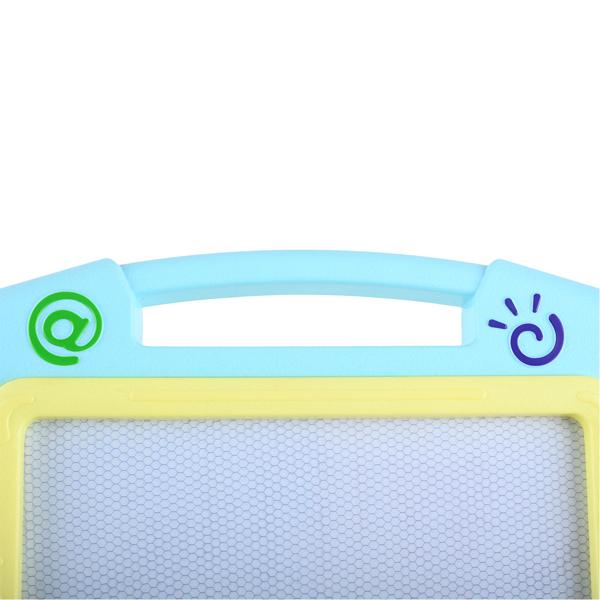 Magnetische Zaubertafel 32x23 cm – Wiederbeschreibbare Maltafel mit Magnetstift & 2 Stempeln, kreative Frühförderung und Reisespiel für Kinder