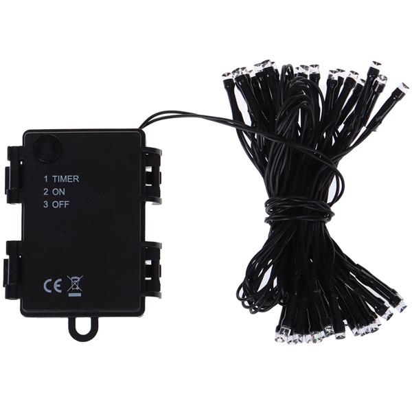 set di 2 luci LED multicolore per interni ed esterni, 40 LED, colorate, timer, IP44, batteria, magici effetti luminosi in casa, balcone o giardino