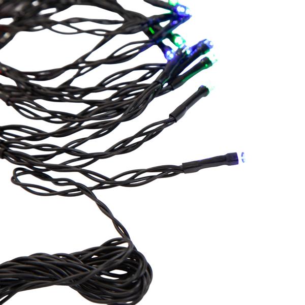 set di 2 luci LED multicolore per interni ed esterni, 40 LED, colorate, timer, IP44, batteria, magici effetti luminosi in casa, balcone o giardino