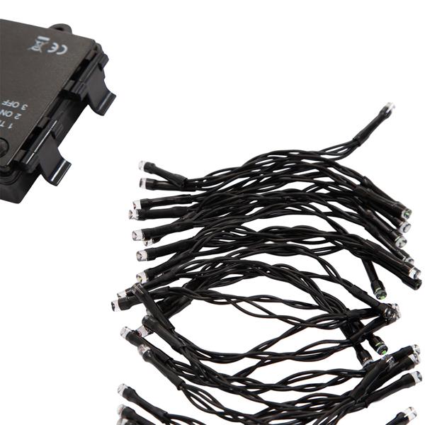 set di 2 luci LED multicolore per interni ed esterni, 40 LED, colorate, timer, IP44, batteria, magici effetti luminosi in casa, balcone o giardino