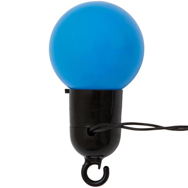 Guirlande lumineuse LED 4 couleurs avec 20 ampoules, env. 4 m, IP44 : Guirlande lumineuse colorée - Idéale pour le jardin, le balcon et les fêtes