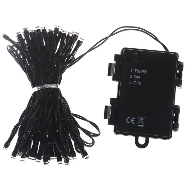 Wunderbare LED Lichterkette, 50 warmweisse LEDs – Timer Funktion, Wetterfest IP44 für Innen & Aussen - Deko für Weihnachten, Garten, Fenster, u.v.m.