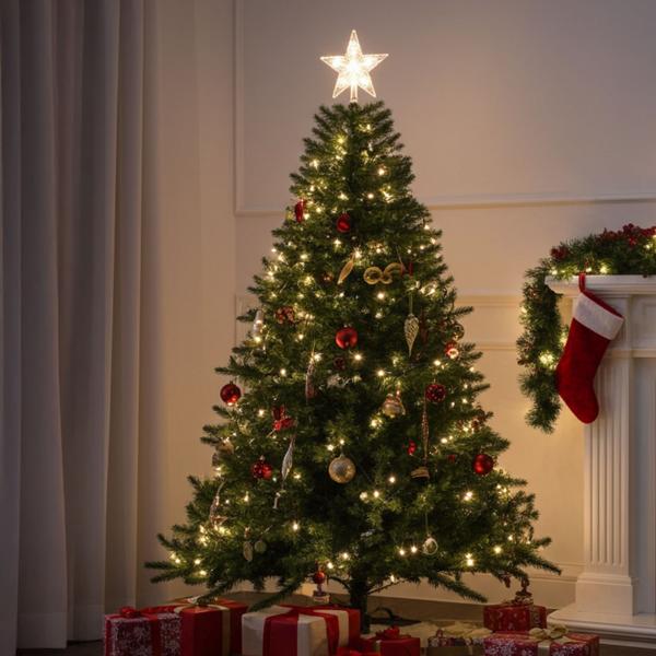 Wunderbare LED Lichterkette, 50 warmweisse LEDs – Timer Funktion, Wetterfest IP44 für Innen & Aussen - Deko für Weihnachten, Garten, Fenster, u.v.m.