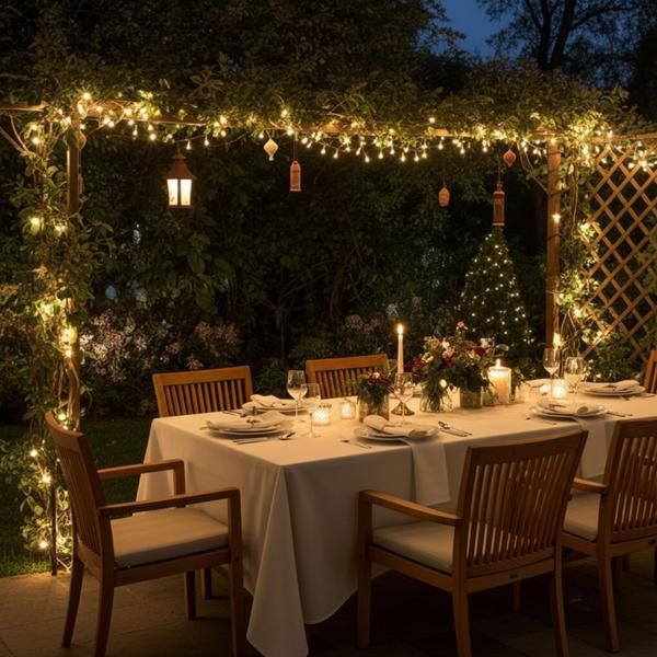 XL Lichterkette 320 LEDs warmweiss 24m, für Innen und Aussen, IP44 – Top Deko für Weihnachten, Garten, Terrasse