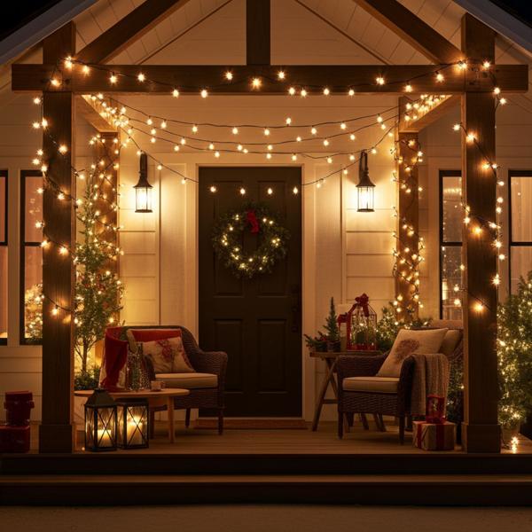 2er-Set XL Lichterkette 320 LEDs warmweiss 24m, für Innen und Aussen, IP44 – Top Deko für Weihnachten, Garten, Terrasse