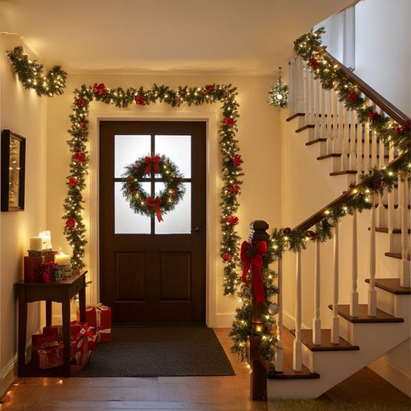 2er-Set Wunderbare 100 LEDs Lichterkette 7,5 m warmweiss – IP44 Wasserdicht, Batteriebetrieben mit Timer für Weihnachtsdeko & Partys Aussen