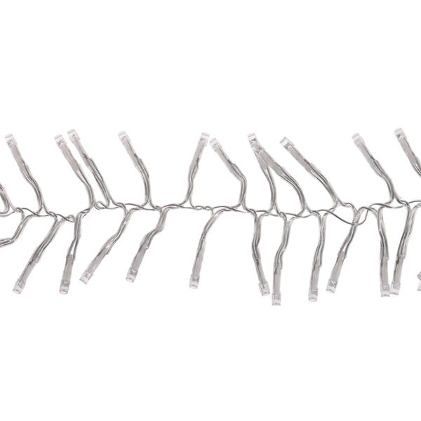 2er-Set Wunderschöne LED-Büschel-Lichterkette, 300 warmweisse LEDs, 8 Leucht-Modi, IP44, 3m - Ideal für Weihnachten, Balkon, Garten, Hochzeit & Deko