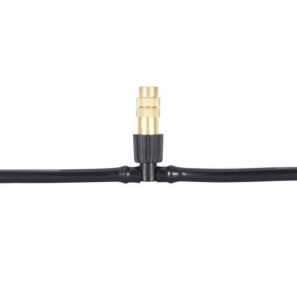 set of 2 water sprayers with 10-meter hose and 10 metal nozzles, click system: A patio cooler for instant refreshment & easy garden irrigation