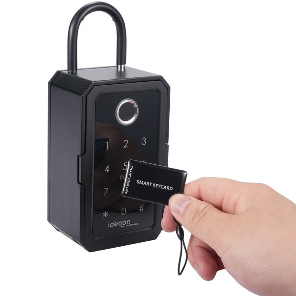 Smart key safe with fingerprint, PIN, transponder card, Bluetooth - A secure keybox for home, office & vacation rental