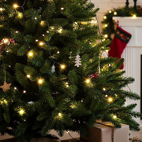 2-piece Set Radiant 320 LED String Lights Warm White 2.7 m – For Outdoor & Indoor, IP44 – Over-the-tree String Lights for Christmas Tree 