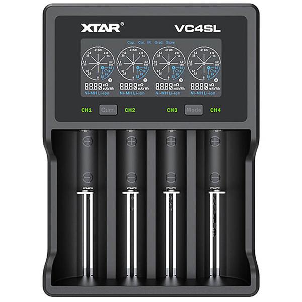 Charger for Li-ion/Ni-MH/Ni-CD batteries, 4-slot Universal Charger - A smart charging hero for power & long runtimes