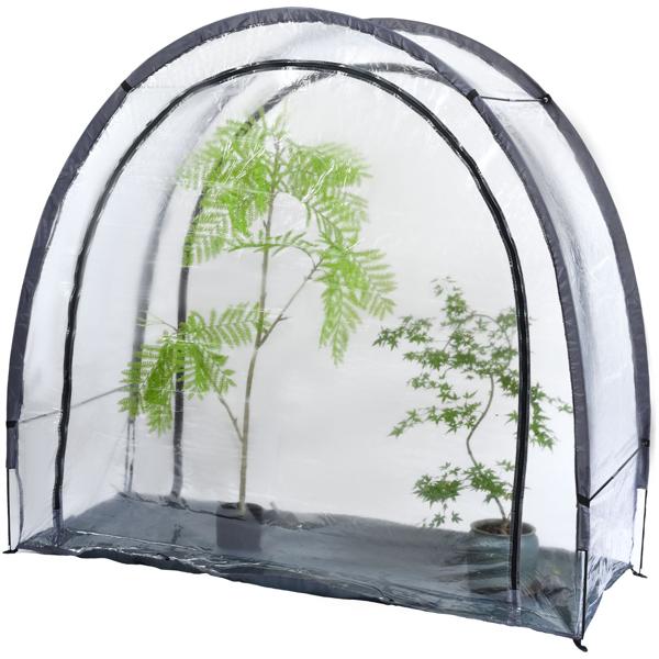 2er-Set Robustes Foliengewächshaus und Überwinterungszelt, 175x186x84 cm: Ein Pflanzenschutz für optimale Ernte & frostfreie Pflege