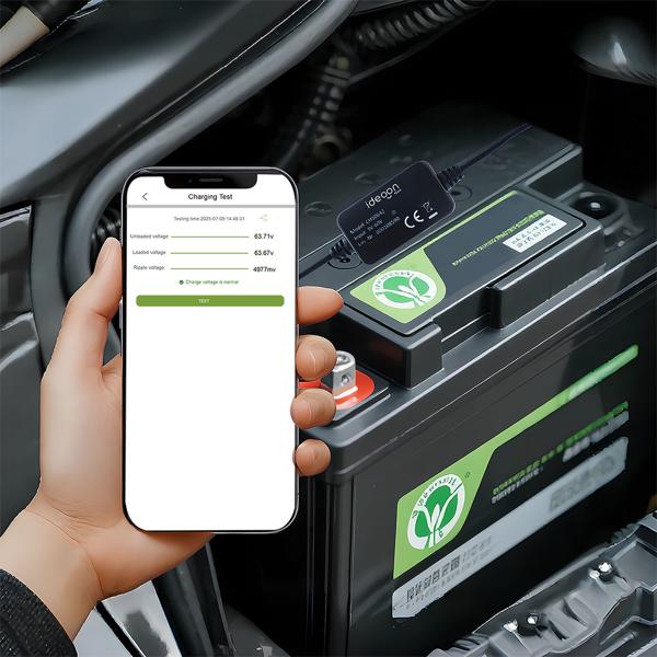 Hochleistungs-KFZ-Batterie-Wächter mit App – Zuverlässige 6-12V Überwachung für maximale Startleistung, Batterie Monitor, IPX7
