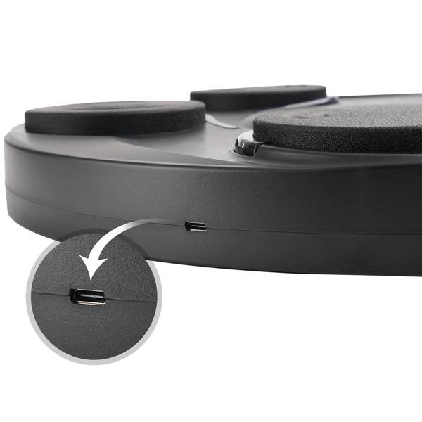 Machine de boxe musicale, 7 vitesses et Bluetooth – travail des réflexes et de la coordination, gants de boxe fournis – source de motivation